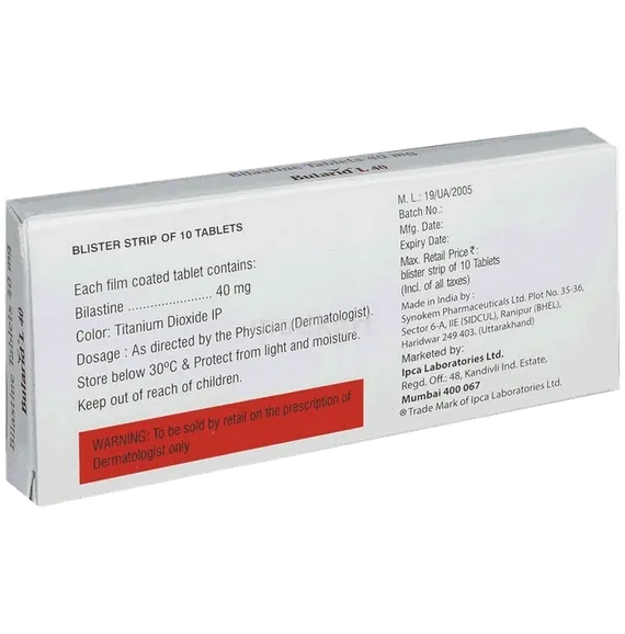 bularid l 40mg tablet 10's